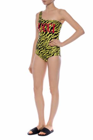 Asymmetrical swimsuit with logo, zdjęcie 2 Asymmetrical swimsuit with logo od Gucci